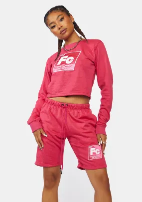 Pink Shorts Set-