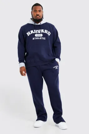 Plus Harvard Varsity Contrast Hooded Tracksuit