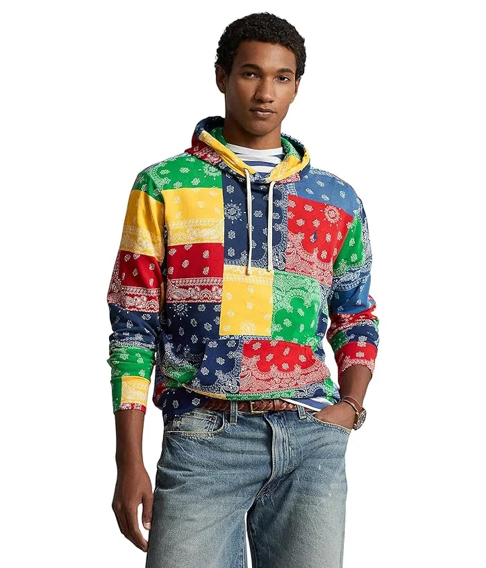 Polo Ralph Lauren Patchwork-Print Spa Terry Hoodie