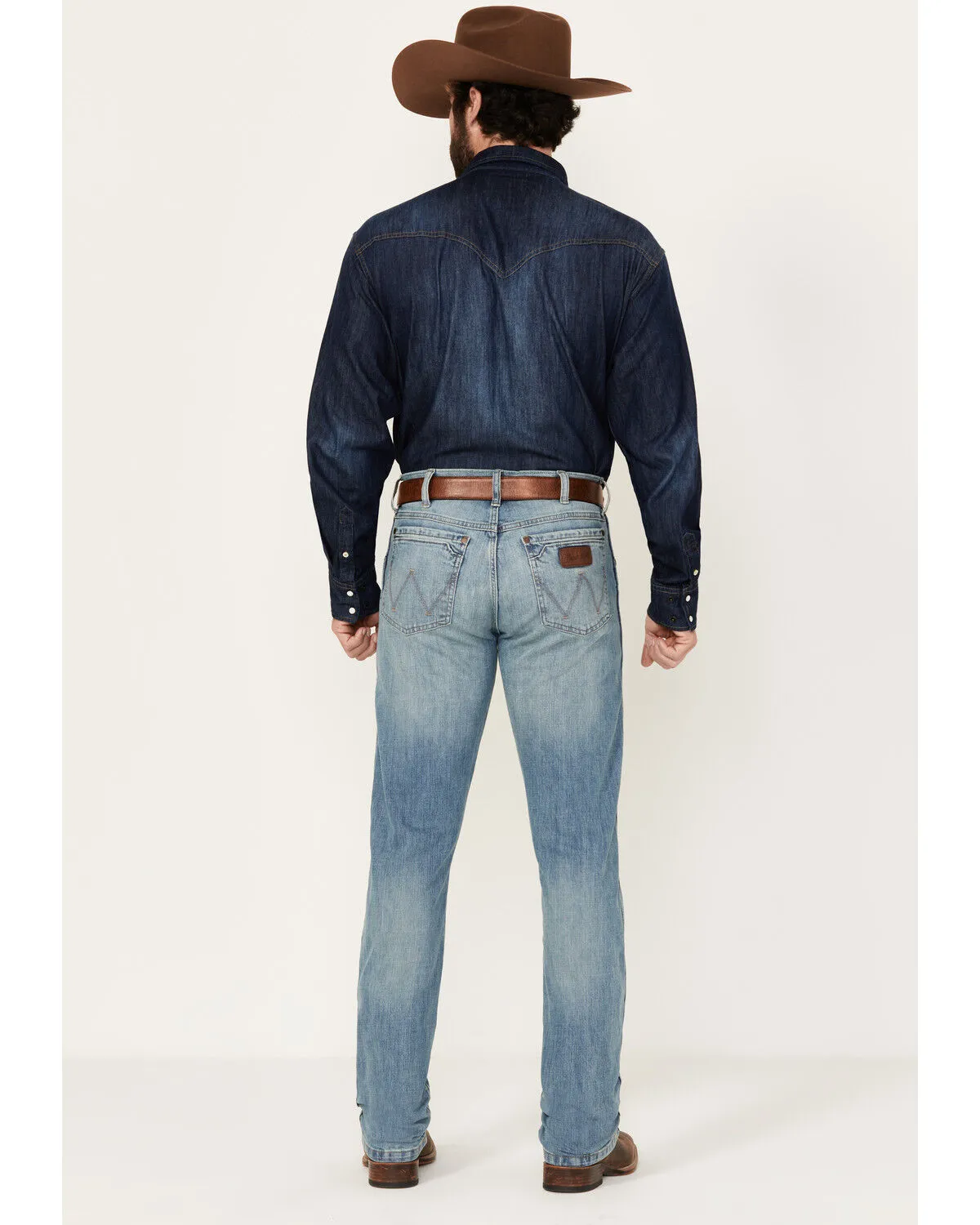 Product Name:  Wrangler Retro Men’s Jacksboro Light Wash Slim Straight Stretch Denim Jeans