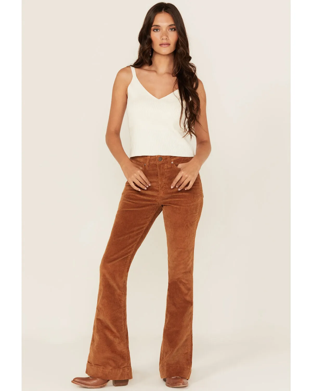 Product Name:  Wrangler Retro Women's Lacey High Rise Corduroy Trouser Jeans