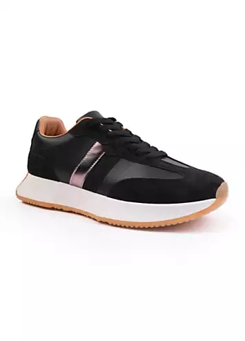 Pulse Black Runner Trainers by Where’s That From | Look Again