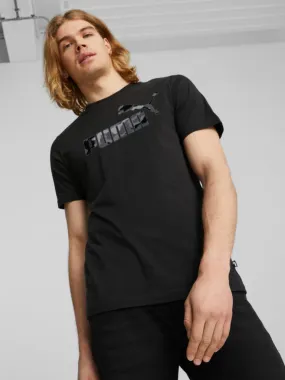 Puma Mens Essentials+ Camo Graphic Tee - Black