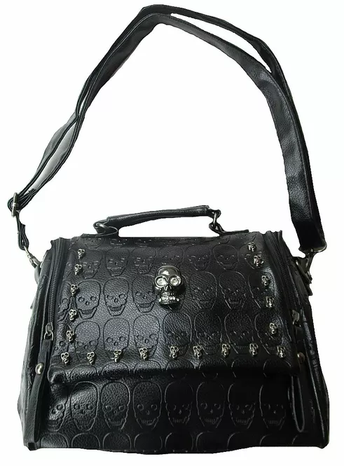 Punk Baby Black Fashion Skull Bag Handbag Shoulder No.1