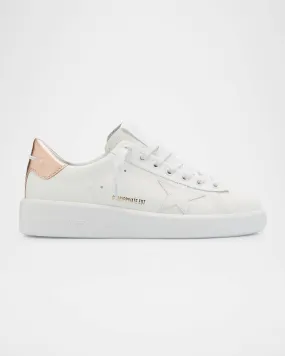 Purestar Mixed Leather Low-Top Sneakers