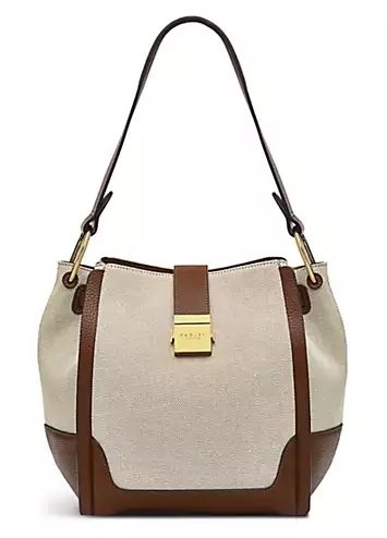 Radley London Sloane Street - Canvas Tortoise Medium Open Top Shoulder Bag | Grattan