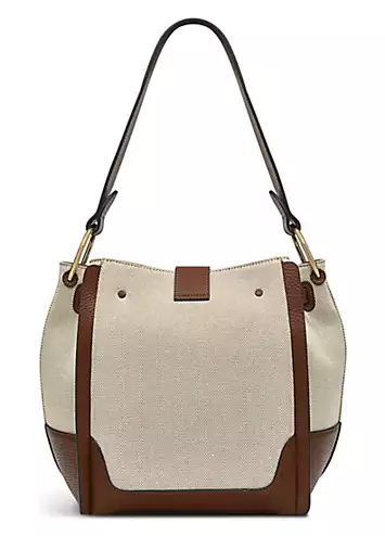 Radley London Sloane Street - Canvas Tortoise Medium Open Top Shoulder Bag | Grattan