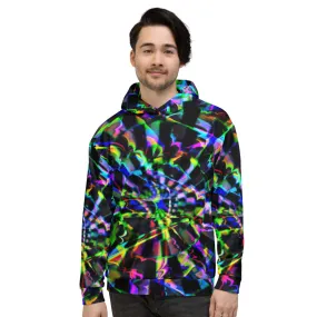 Rainbow Glitch Pullover Hoodie