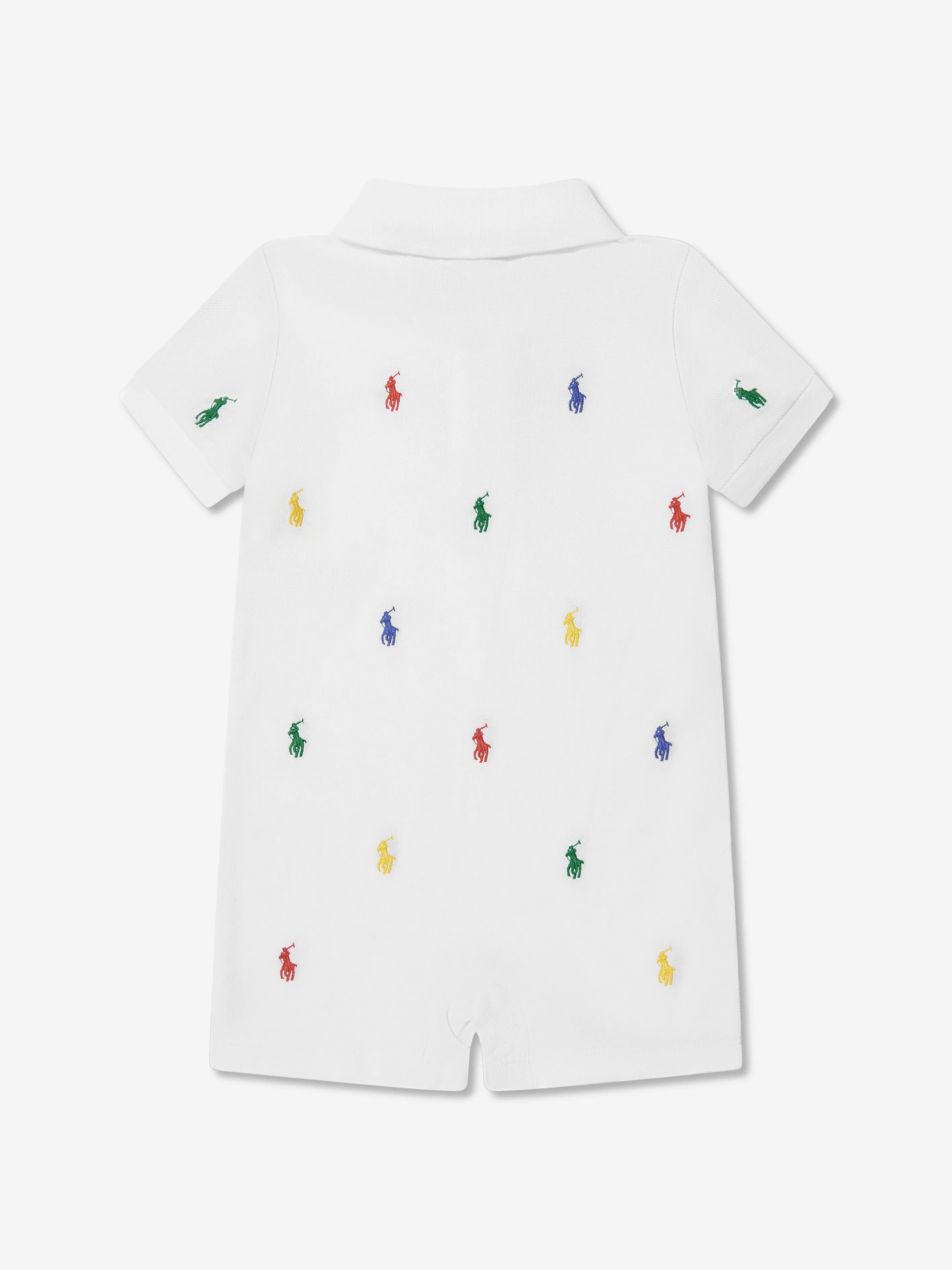 Ralph Lauren Baby Boys Logo Romper in White