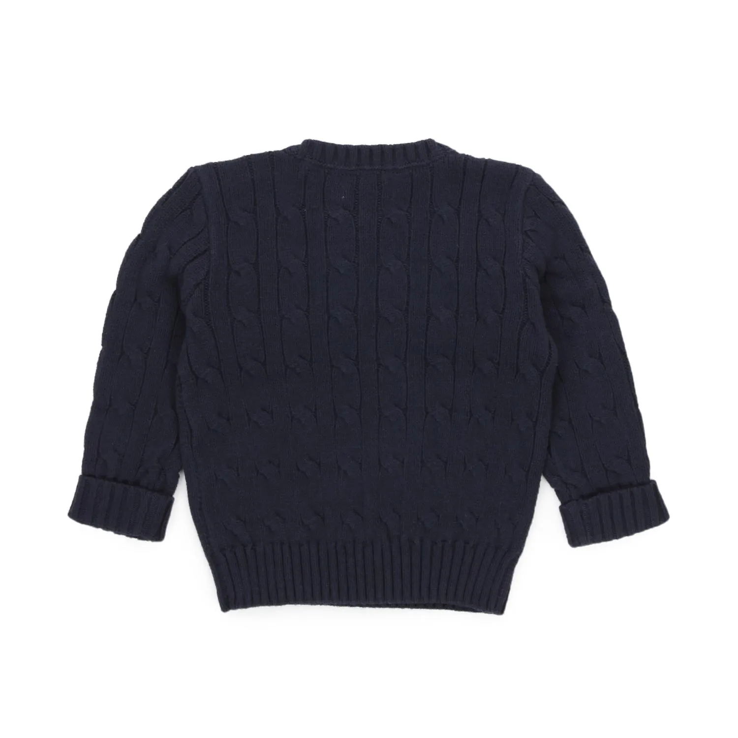 Ralph Lauren Dark Blue Rl Pullover For Baby