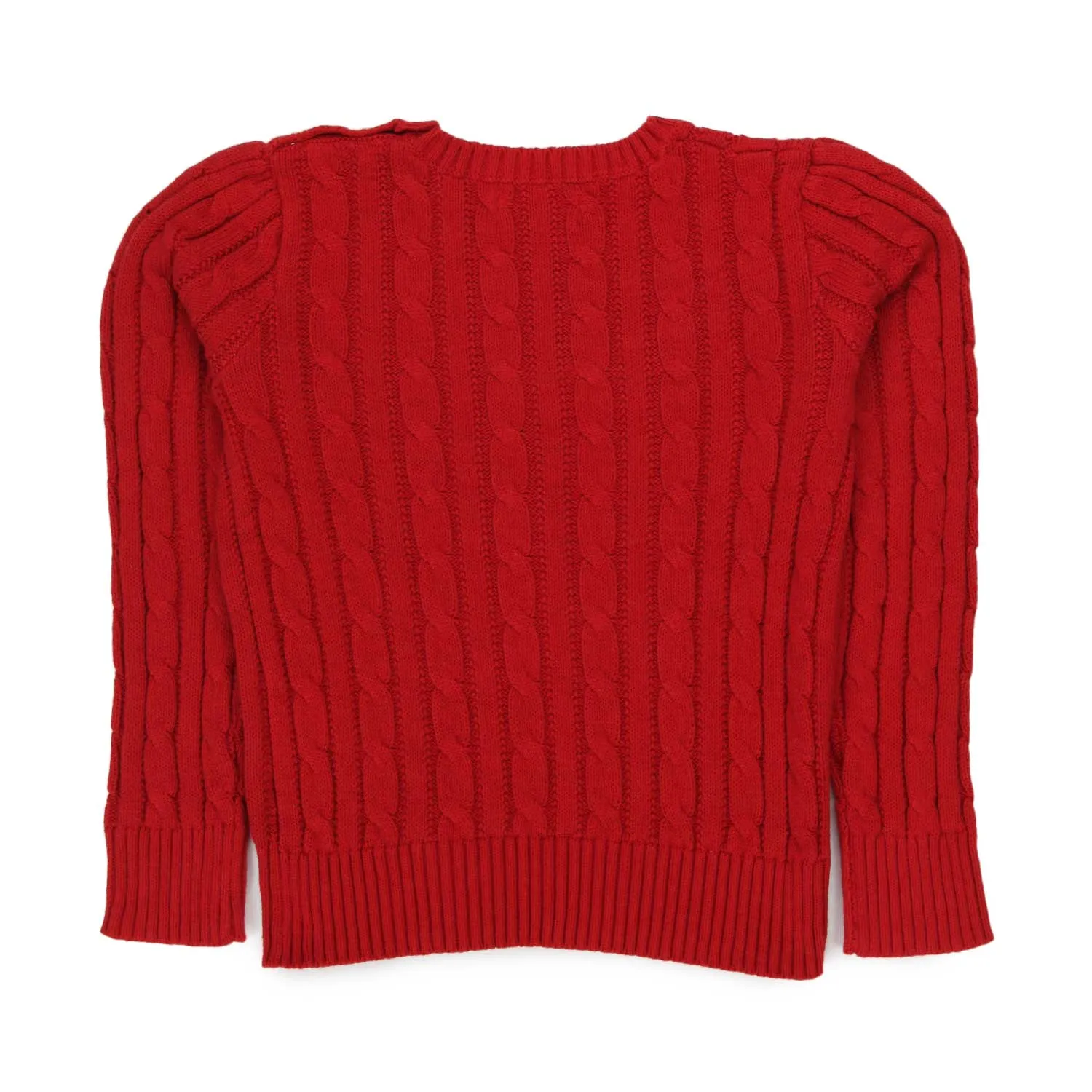 Ralph Lauren Red Pullover For Girl 01