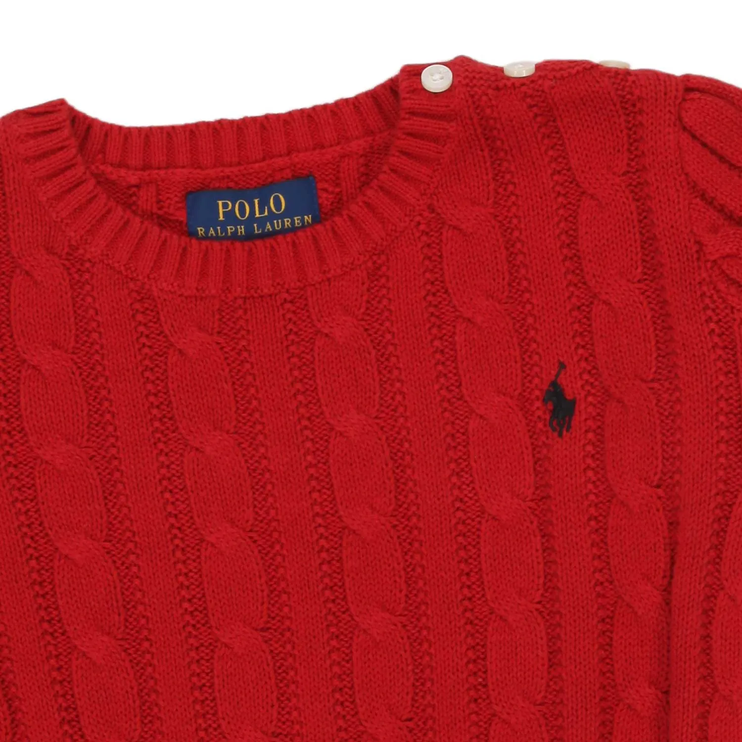 Ralph Lauren Red Pullover For Girl 01