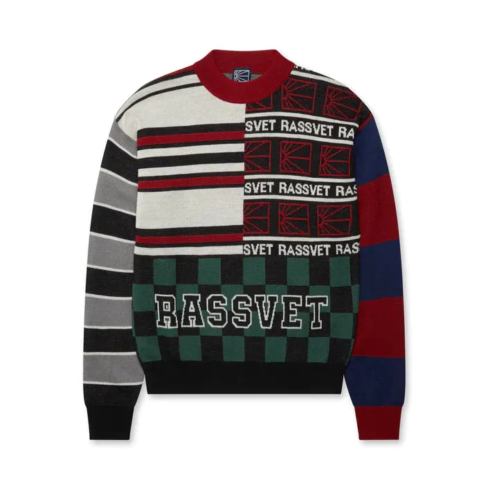 Rassvet  Men's Multi Panel Crewneck Jumper Multi 