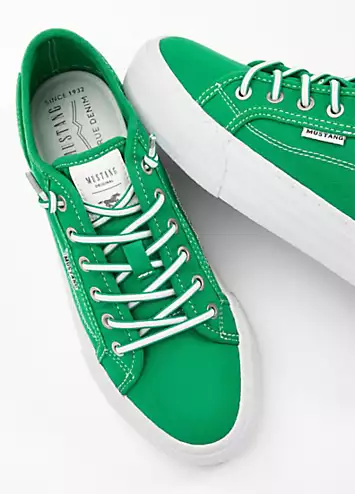 Retro Lace-Up Trainers by Mustang | Look Again