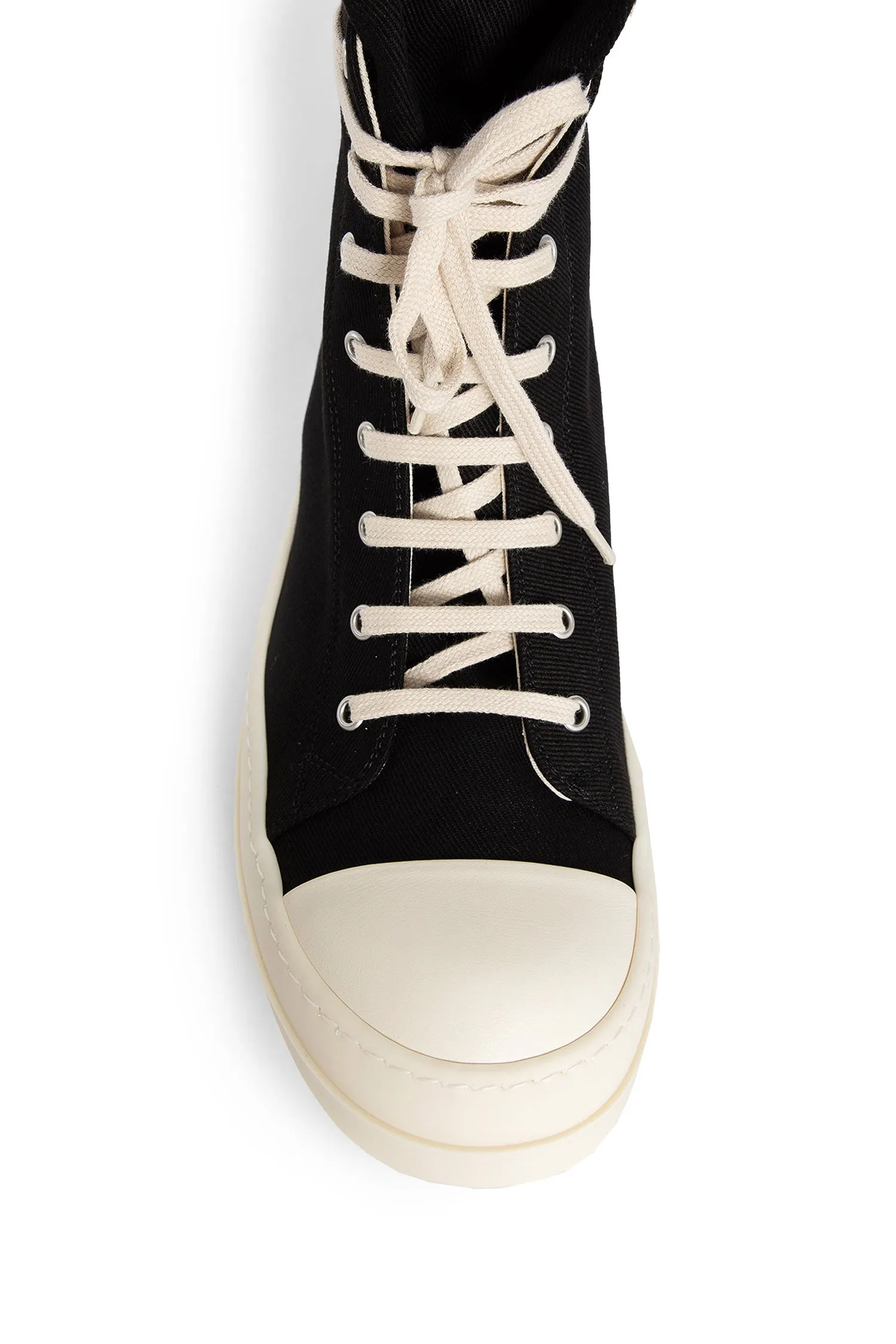 rick owens drkshdw high-top eyelets sneakers