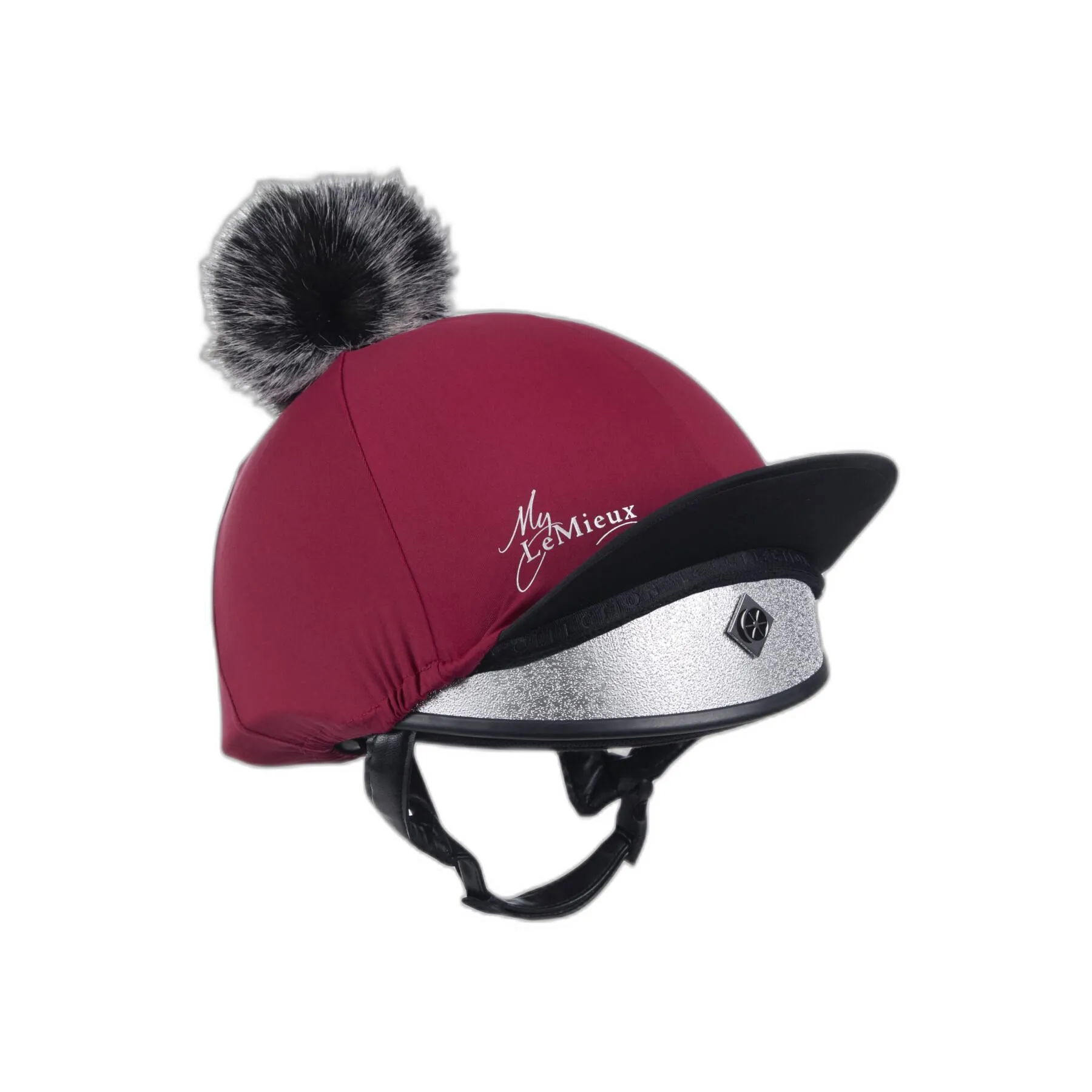 Riding helmet cap with silk pom pom LeMieux