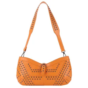 Rocker- the Studded Solid Colored Vinyl Handbag 7 Colors