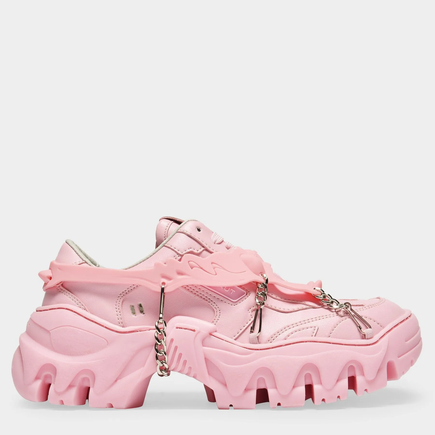 Rombaut  Boccaccio II Harness Sneakers in Pink Vegan Leather