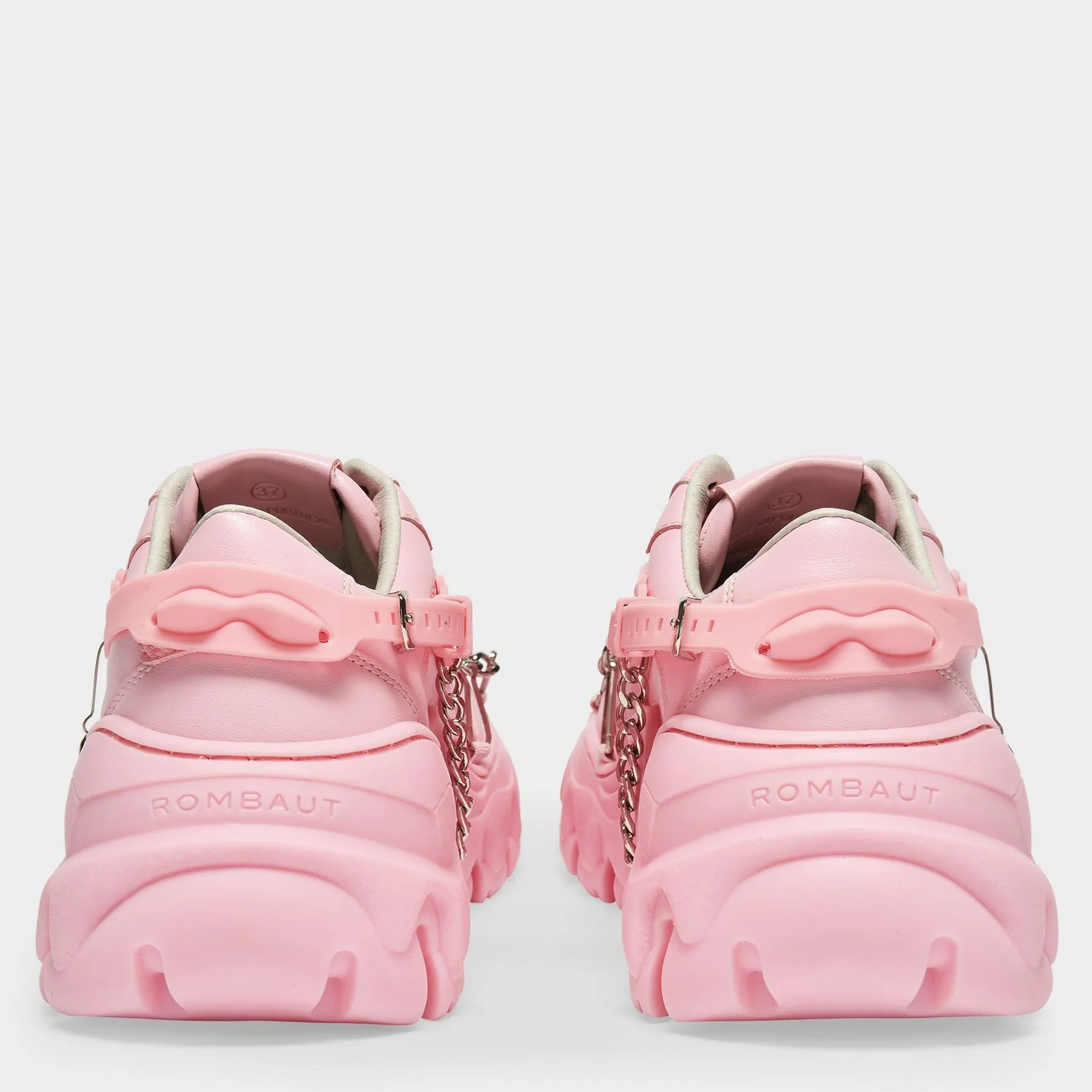 Rombaut  Boccaccio II Harness Sneakers in Pink Vegan Leather