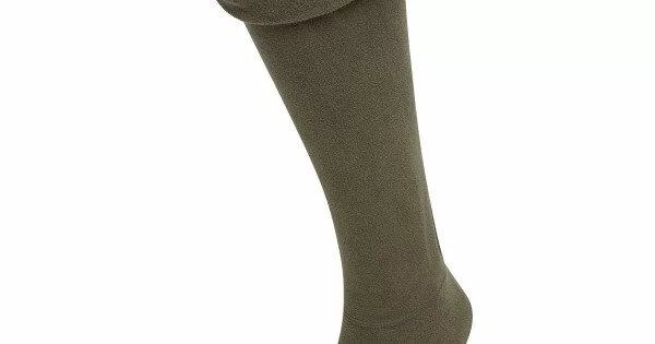 S - Khaki - Heated Boot Socks