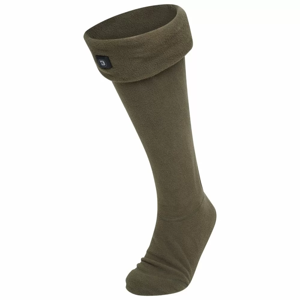 S - Khaki - Heated Boot Socks