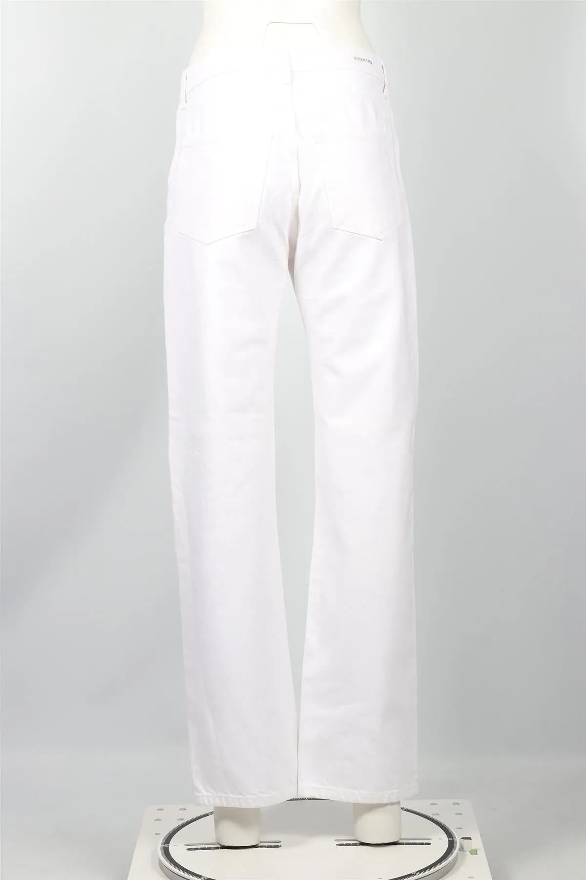 SABLYN WHITE HIGH RISE WIDE LEG JEANS W27 UK 8-10