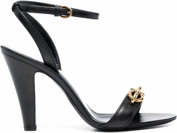 Saint Laurent 95mm Le Maillon sandals Black