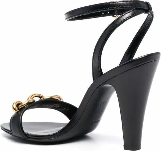 Saint Laurent 95mm Le Maillon sandals Black