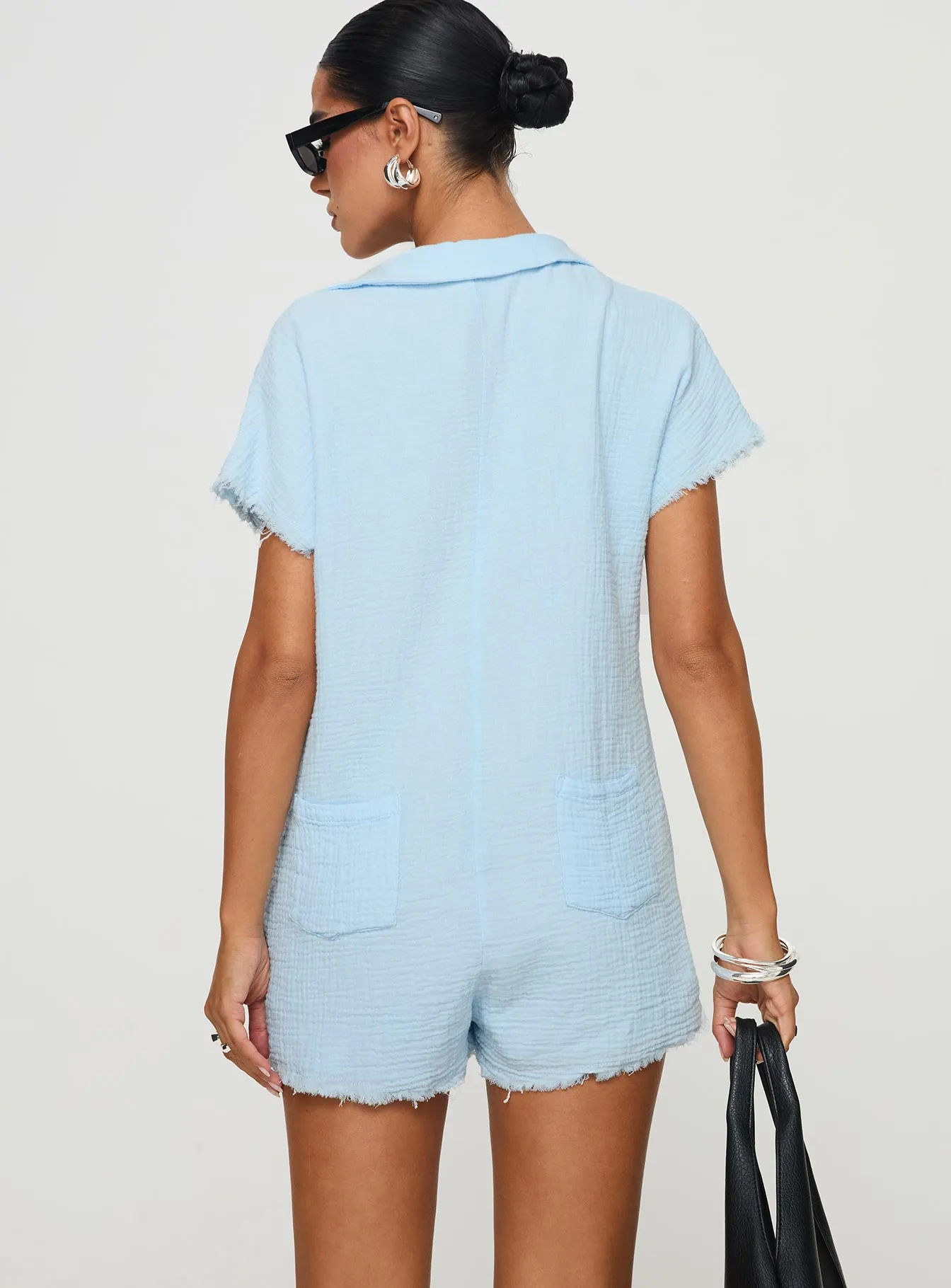 Salt Lake Romper Blue