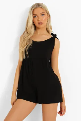 Scoop Neck Smock Romper