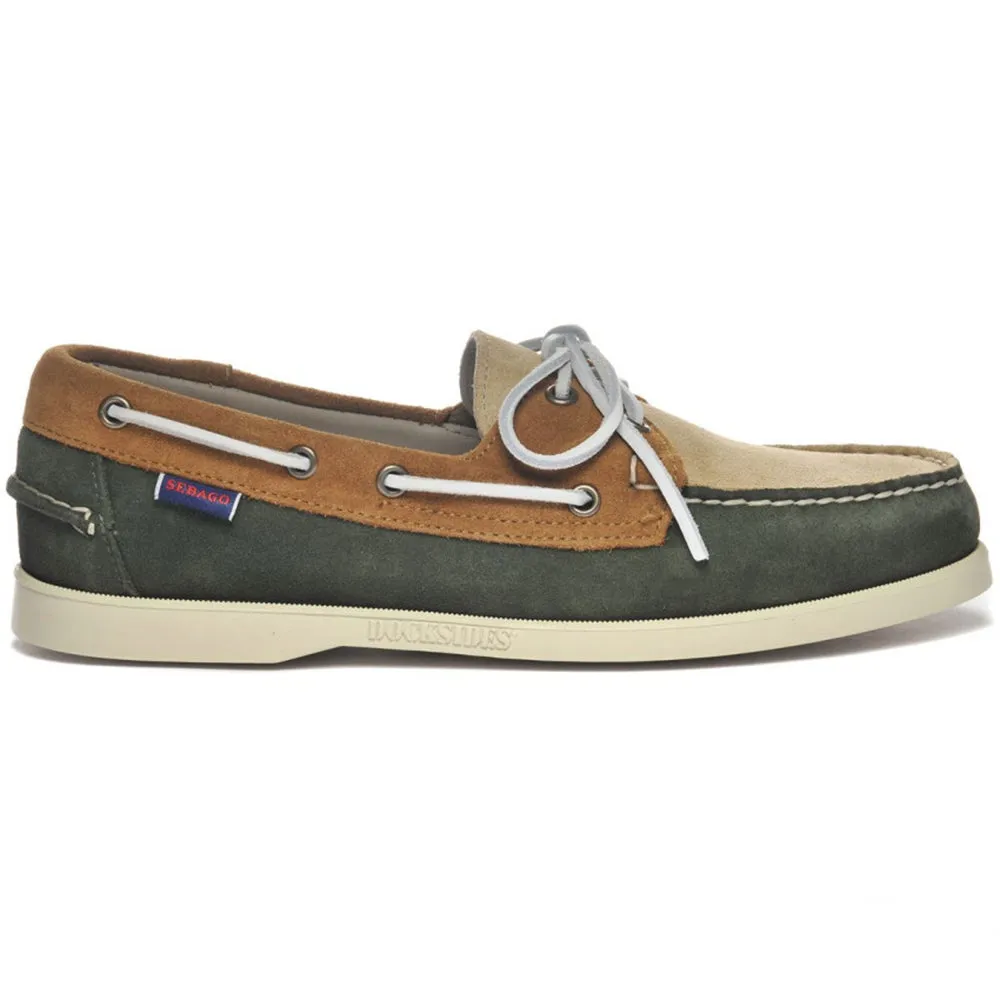    Sebago Portland Loafer - Green & Ecru