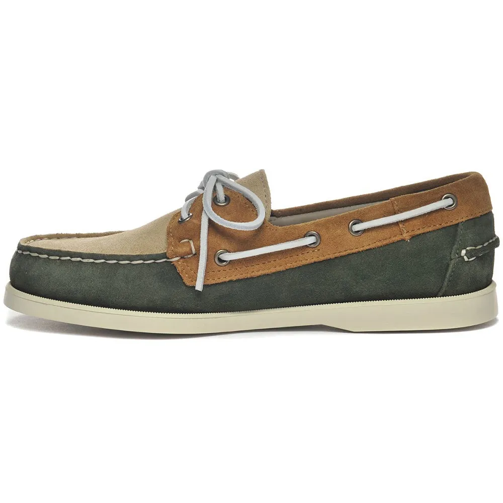    Sebago Portland Loafer - Green & Ecru