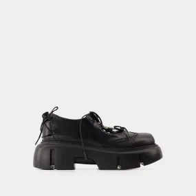 Simone Rocha  Ghillie Brogue Sneakers - Simone Rocha - Leather - Black