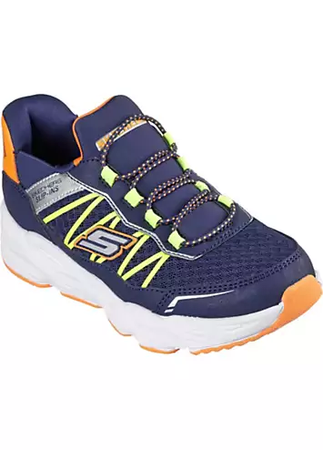 Skechers Boys Blue Turbo Tread Slip Ins Trainers | Grattan