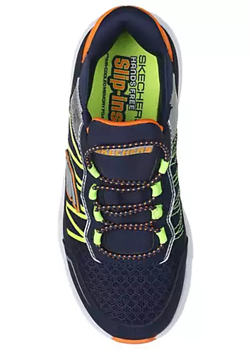 Skechers Boys Blue Turbo Tread Slip Ins Trainers | Grattan