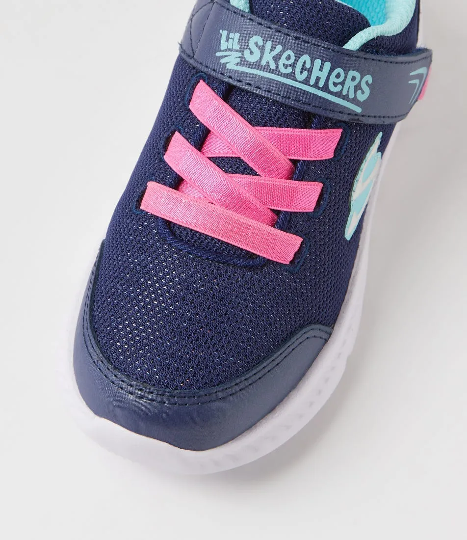 SKECHERS Comfy Flex 2 Pre Navy Fabric Sneakers