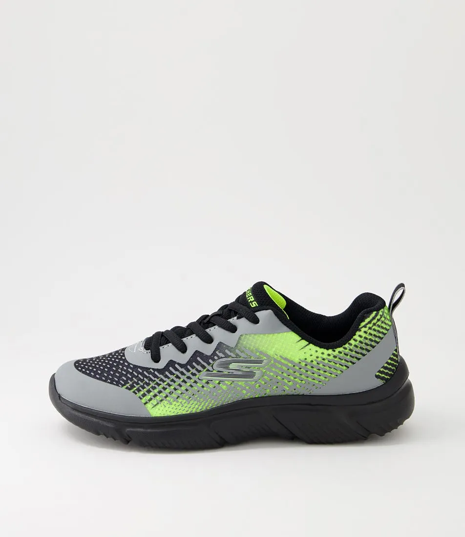 SKECHERS Go Run 650 Jnr Grey Black Sneakers