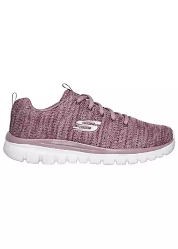 Skechers Ladies Purple Twisted Fortune Trainers | Grattan