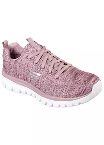 Skechers Ladies Purple Twisted Fortune Trainers | Grattan