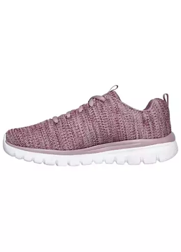 Skechers Ladies Purple Twisted Fortune Trainers | Grattan