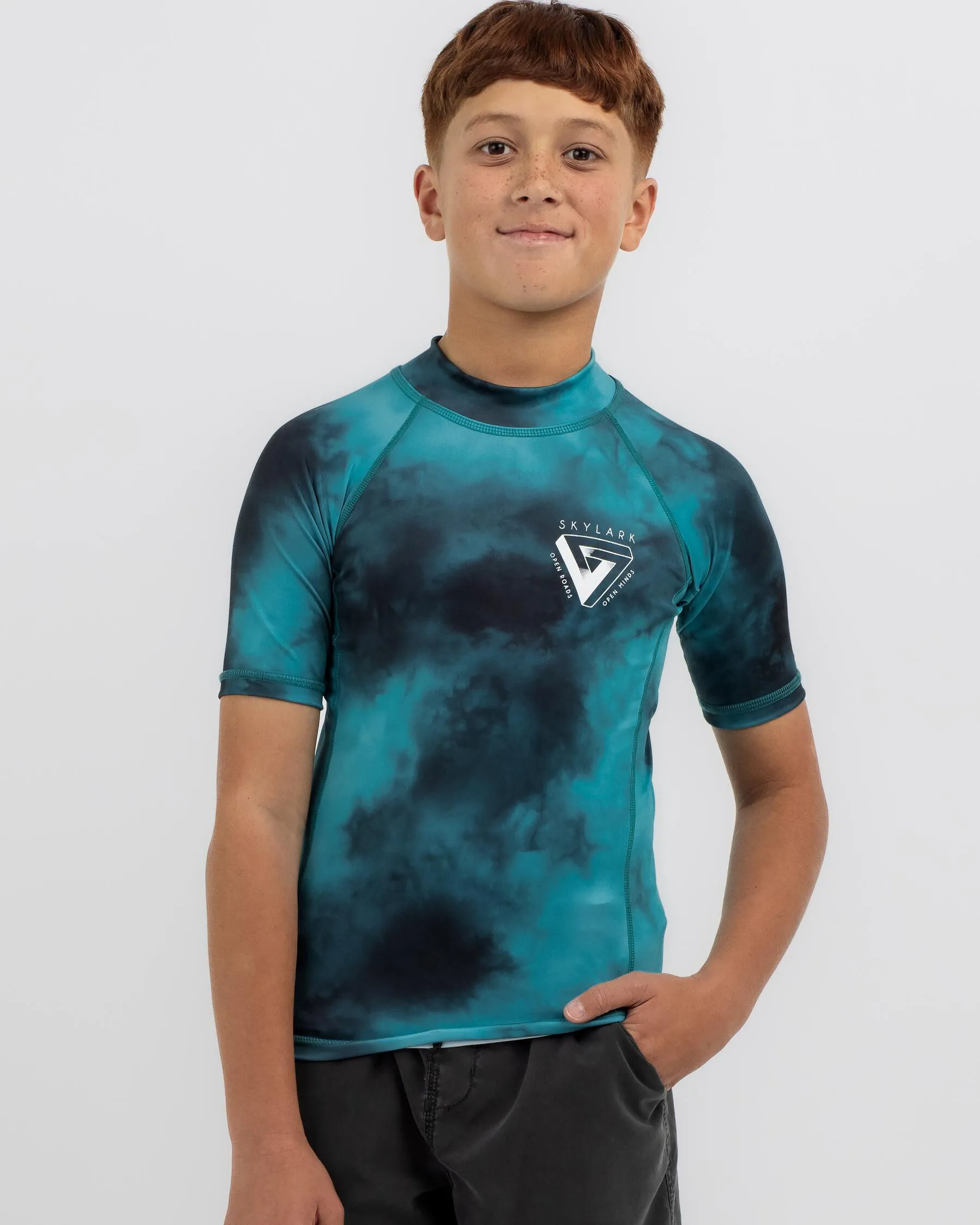 Skylark Boys' Emerged Short Sleeve Rash Vest