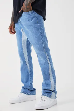 Slim Flare Panel Jeans