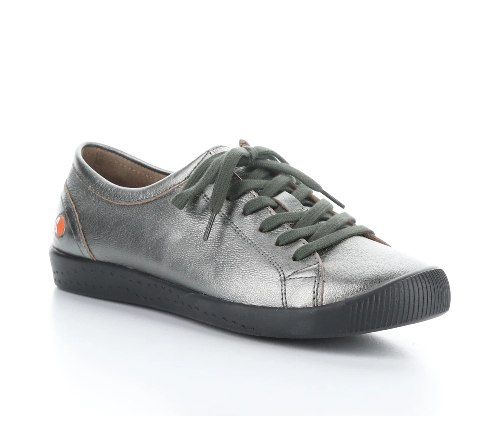 Softino's Metal lic Leather Fas hion Sneakers - Isla-Lam