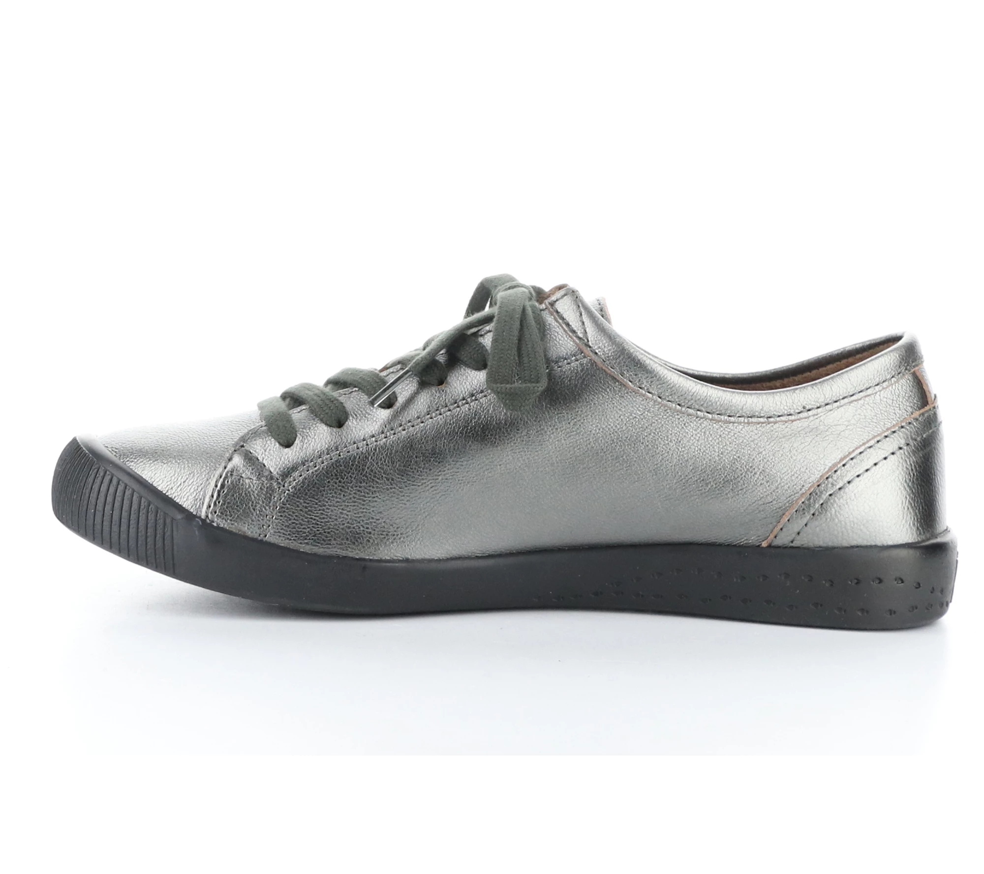 Softino's Metal lic Leather Fas hion Sneakers - Isla-Lam