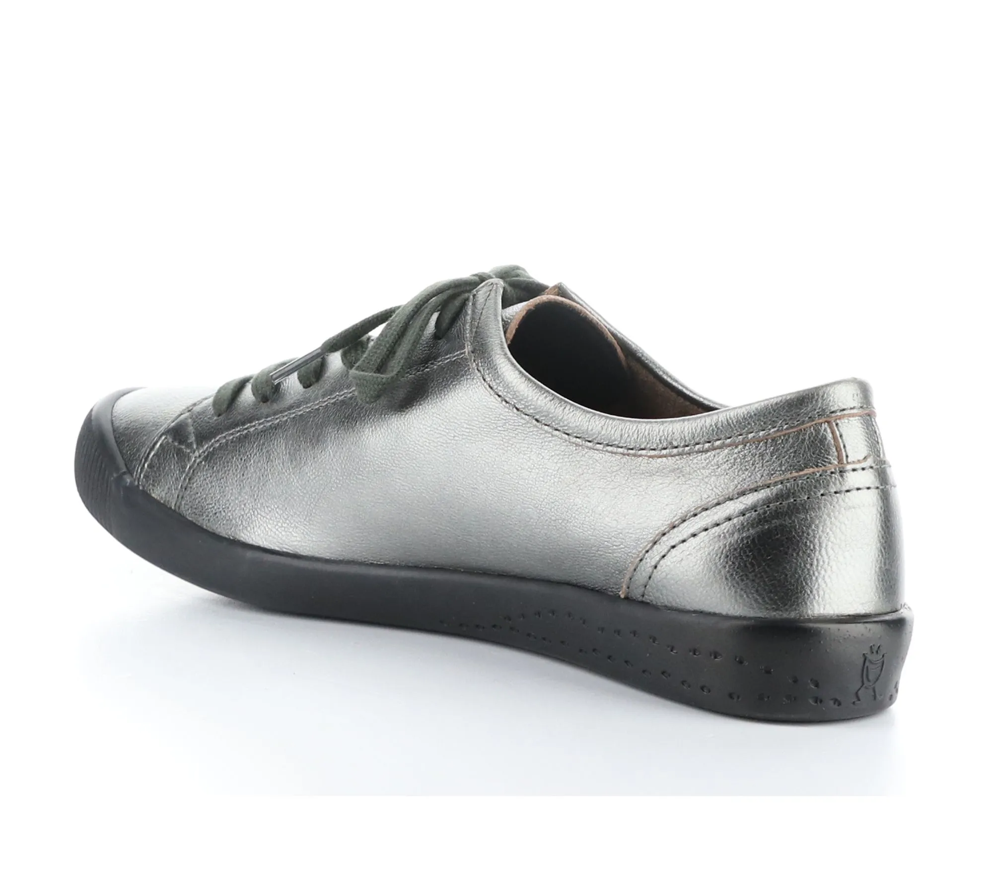 Softino's Metal lic Leather Fas hion Sneakers - Isla-Lam