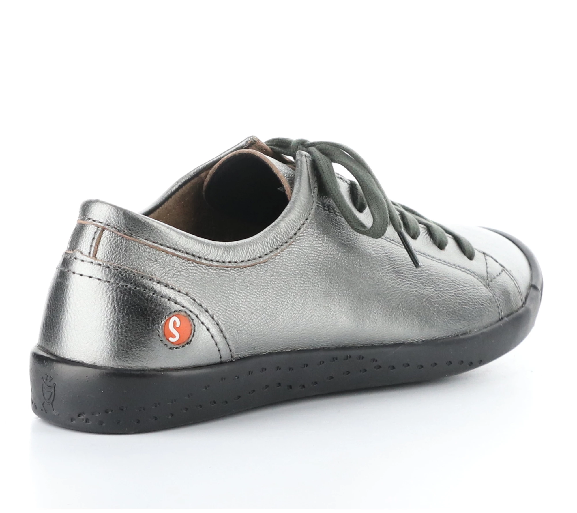 Softino's Metal lic Leather Fas hion Sneakers - Isla-Lam