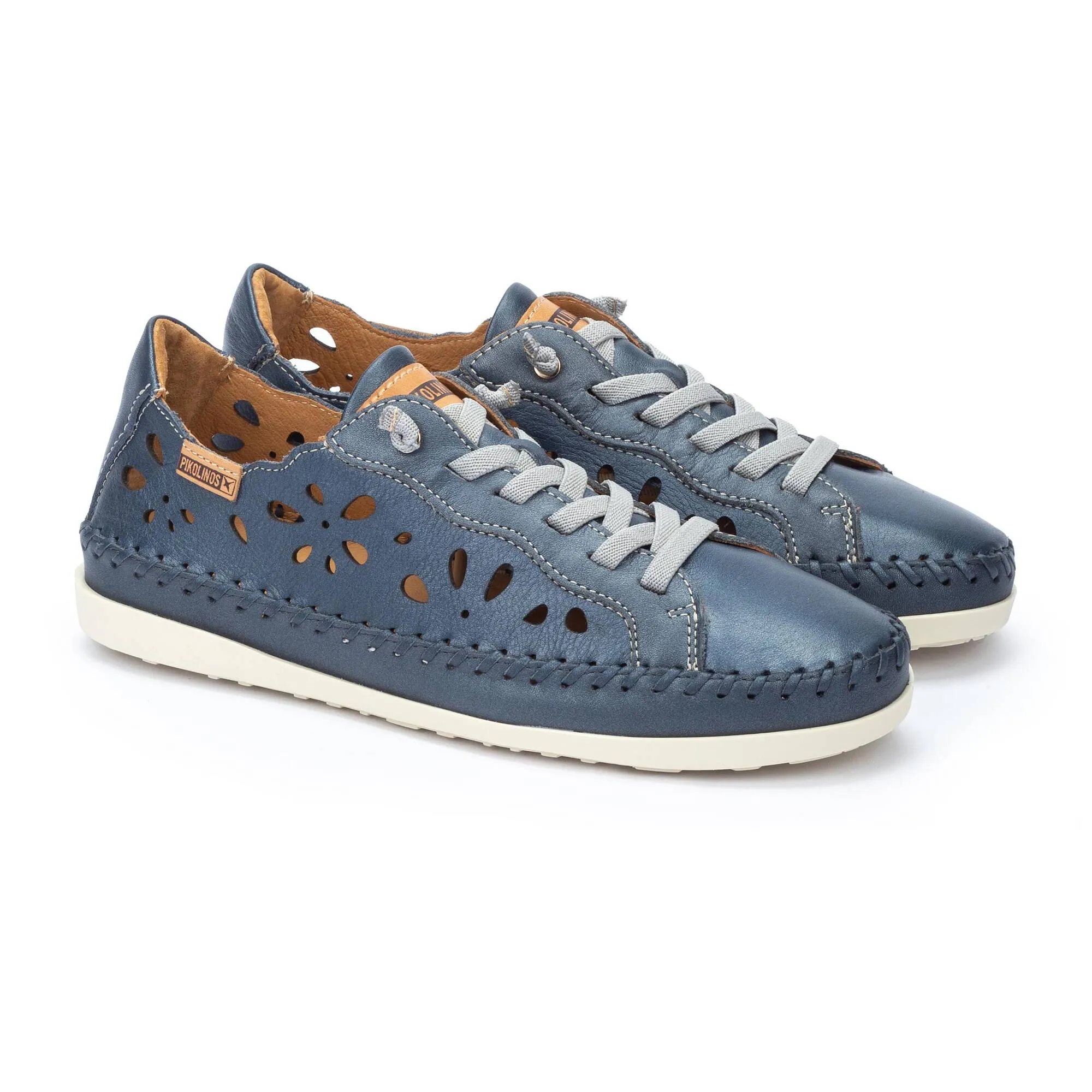 SOLLER Women’s punched leather sneakers