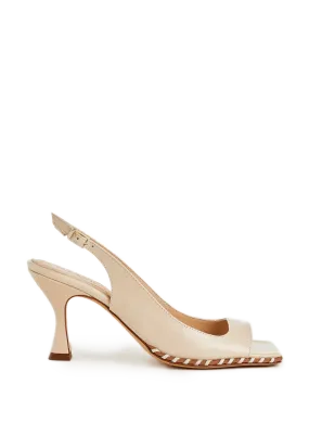 Souliers martinez  Sarria leather heeled sandals - Beige