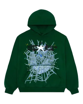 Sp5der Web Hoodie Hunter Green