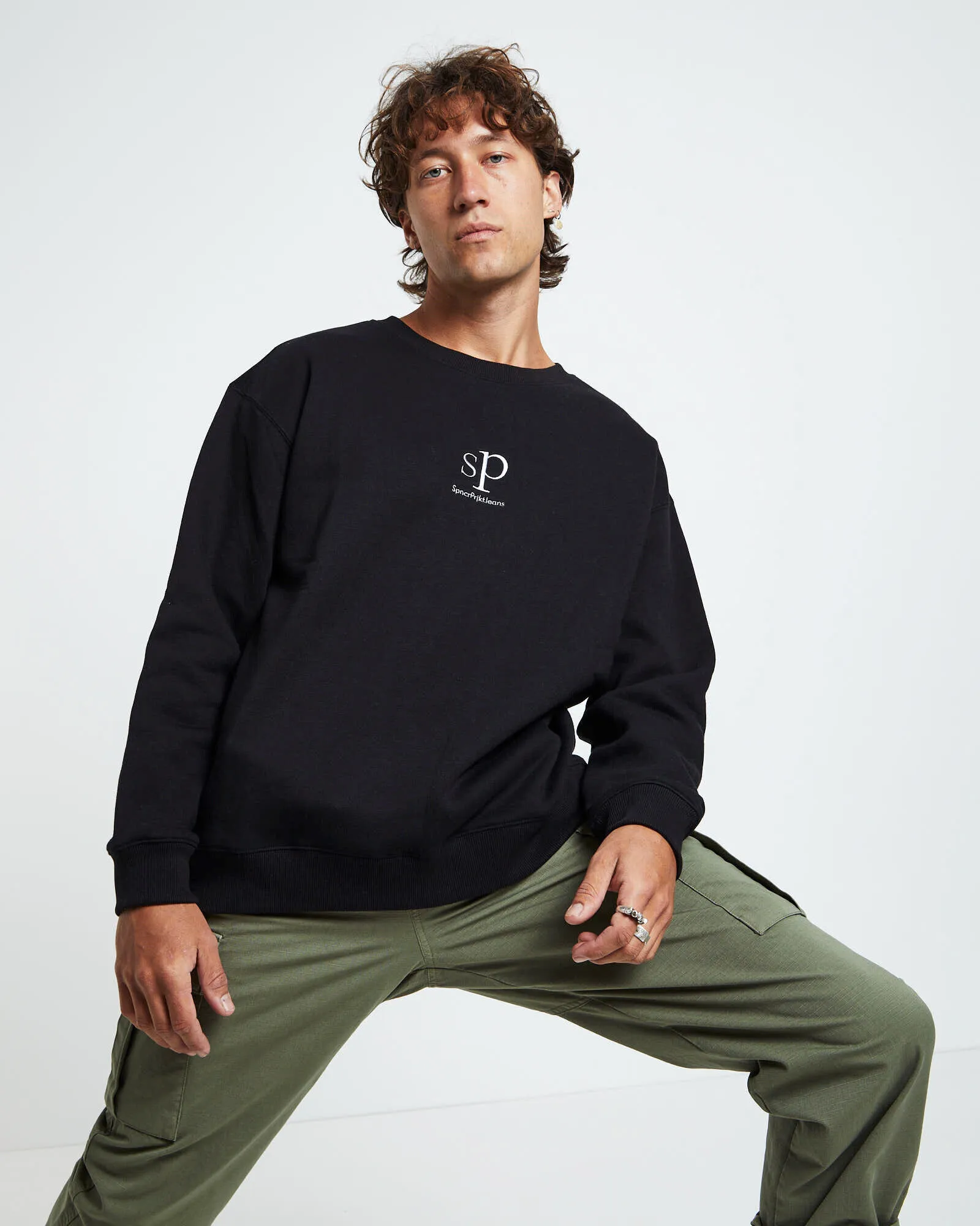 Spencer Project SPJ Crew Jumper Black